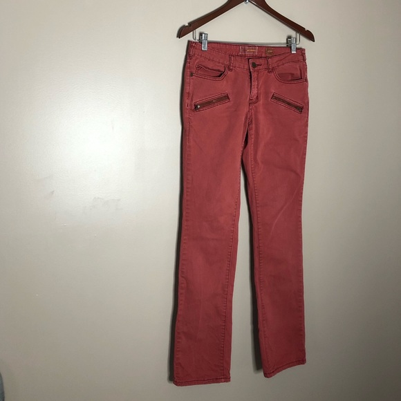 Anthropologie Pilcro and the Letterpress womens cargo jeans Pink size 27 - Picture 2 of 7